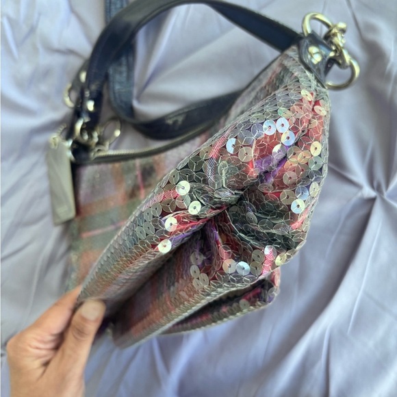 Coach Poppy Sequin Tartan Groove Bag Coach Poppy Sequin Tartan Groovy